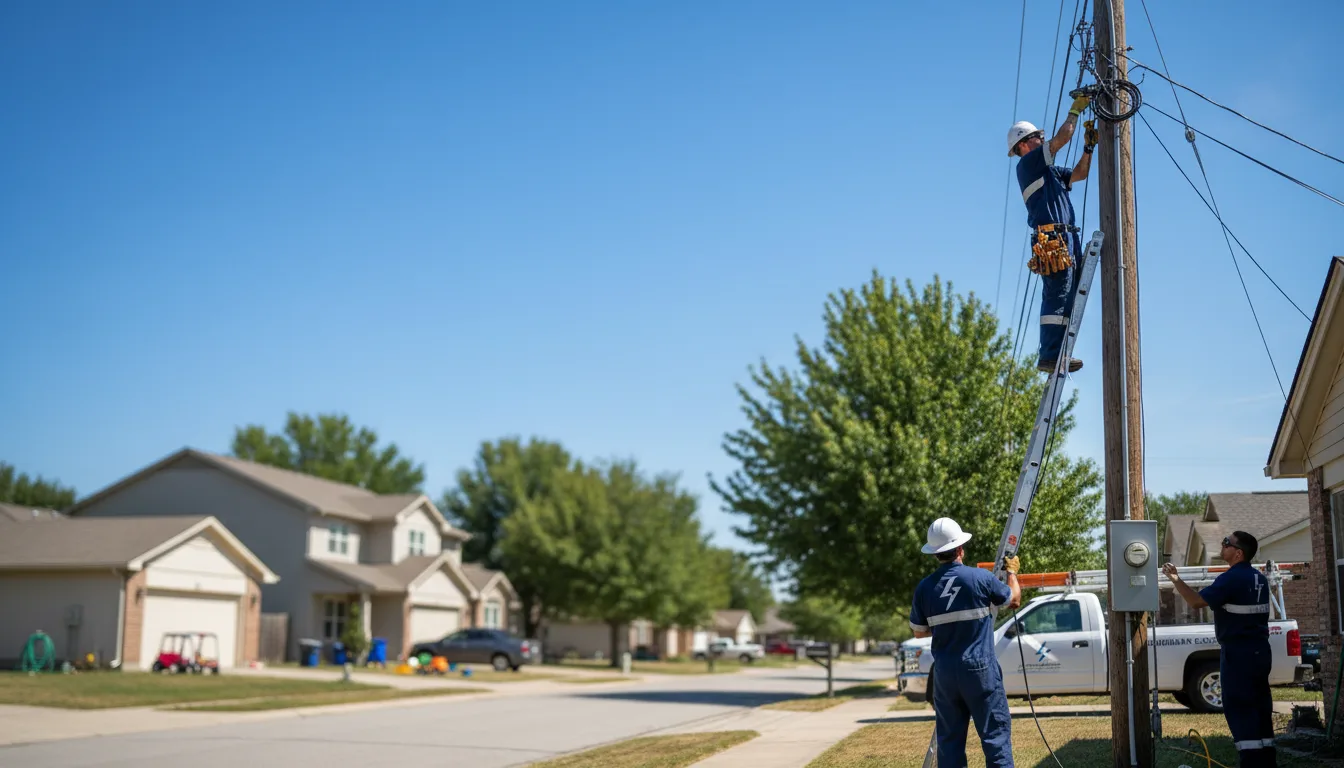 Residential electrician providing installation services in Mequon, WI